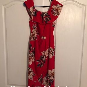 Off the shoulder high low